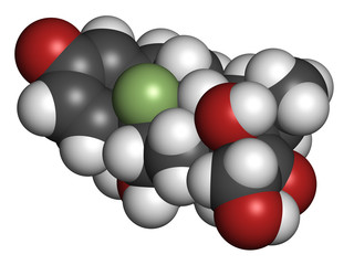 Dexamethasone glucocorticoid drug.