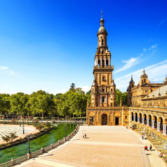 Spanish Square (Plaza de Espa&ntilde;a) in Sevilla, Spain