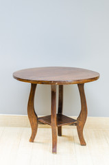 Wood chair table