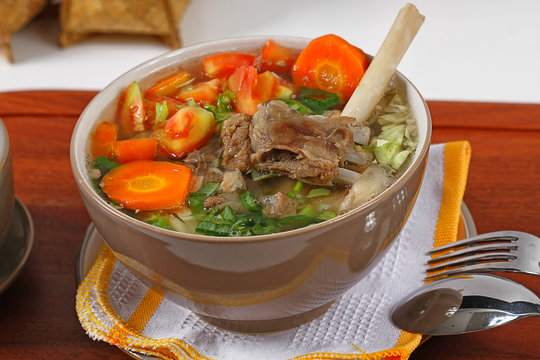 sop kambing, Indonesian meat lamb soup