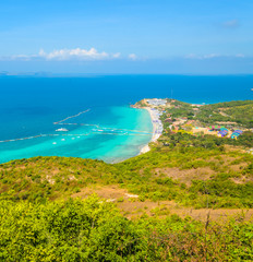 koh larn island tropical beach in pattaya city Thailand