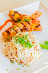 Steak chicken