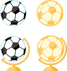 Soccer Ball Desk Globe Collection