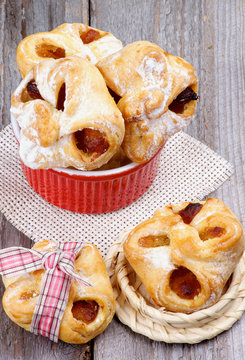 Pastry Baskets Jam Wrapped