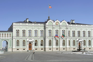 Fototapeta na wymiar Residence of the President of the Republic of Tatarstan