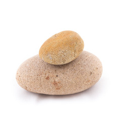 Fototapeta na wymiar isolated of the balance stones is zen for spa on white backgroun