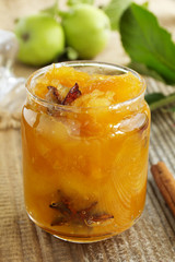 Apple jam with spices, cinnamon and Dittany
