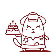 Character tourist wearing sunglasses, hat and a shirt with flowe