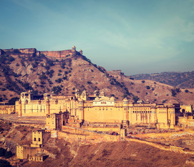 Obraz premium Amer (Amber) fort, Rajasthan, India
