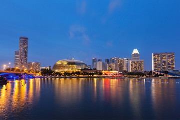 Fototapeta na wymiar Singapore cityscape night