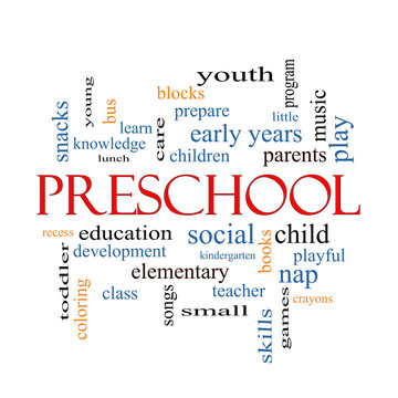 Preschool Word Cloud Concept