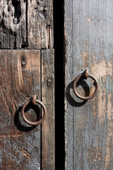 Vintage door handles at Antigua Guatemala
