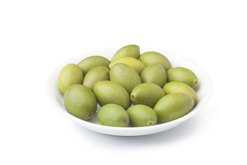 Chinese olives in the dish