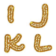 I,J,K,l,Buchstaben,Crandall,Gold