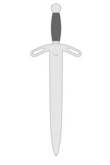 cartoon image of old sword