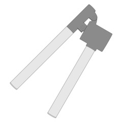 cartoon image of garlic press
