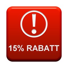 Roter Button: 15% Rabatt