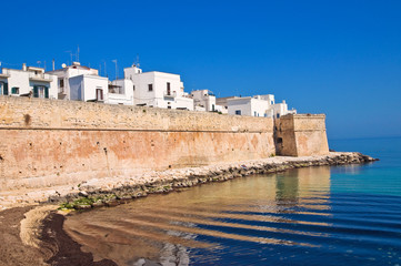Fortified wall. Monopoli. Puglia. Italy.