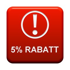 Roter Button: 5% Rabatt