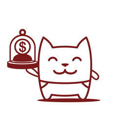 Character little boy in pants line art