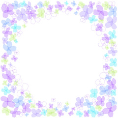 あじさいのフレーム