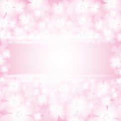 Background with beautiful pink flowers