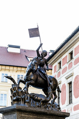 Obraz premium Saint George statue, Prague, Czech