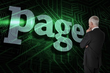 Page against green and black circuit board