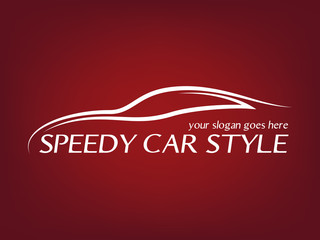 Calligraphic car logos