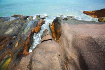 opal waterponds on granite rocks