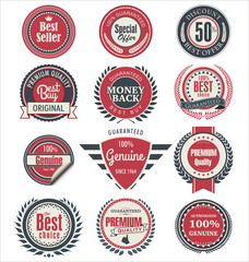 Premium quality badges and labels