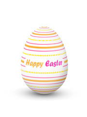 “HAPPY EASTER” EGG (icon symbol design decorated)