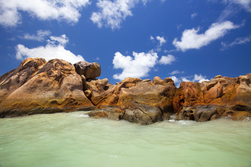 granite rocks in the water