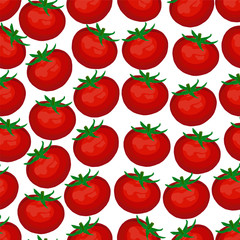 seamless background of red ripe tomatoes