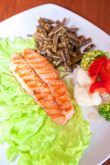 salmon steak