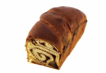 Romanian traditional cake isolated on white background