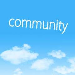 Naklejka na ściany i meble cloud icon with design on blue sky background