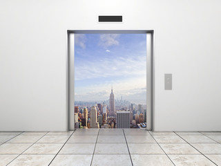elevator to city © Who is Danny