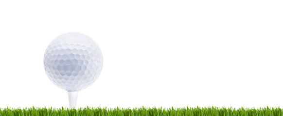 Golfball auf Rasen