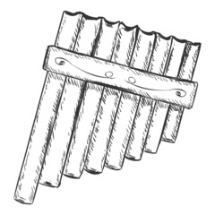 Vector Sketch Panpipe