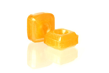 orange flavoured hard candy