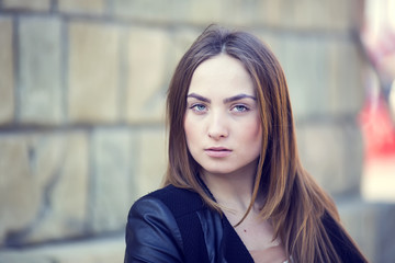 portrait of a girl in the park