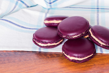 Rustic french colorful macarons