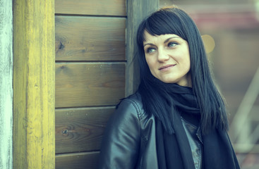 portrait of a girl in the park