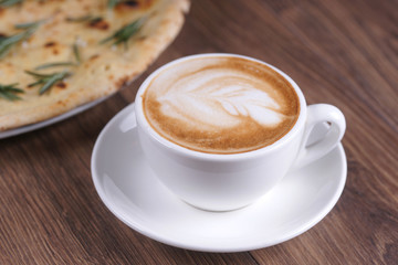 Coffee and focaccia