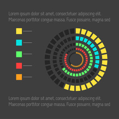Flat Infographic Elements. Vector Illustration EPS 10.