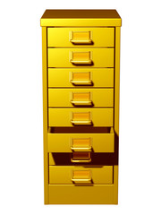 office cabinet in gold