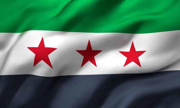 independence flag of Syria