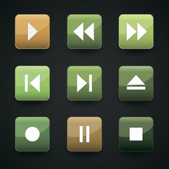 Media player web icons