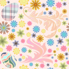 seamless pattern Easter eggs